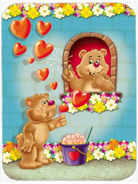 Teddy Bear Romeo and Juliet Love Glass Cutting Board Large APH3815LCB