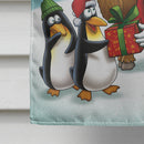 Santa Claus Christmas with the penguins House Flag 28x40 Porch Sleeve Pole Decorative Outside Yard Banner Artwork Wall Hanging, Polyester