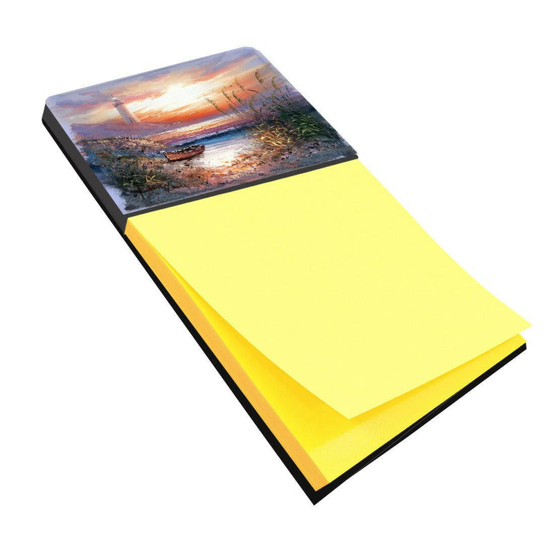 Lighthouse Scene with Boat Sticky Note Holder APH4130SN