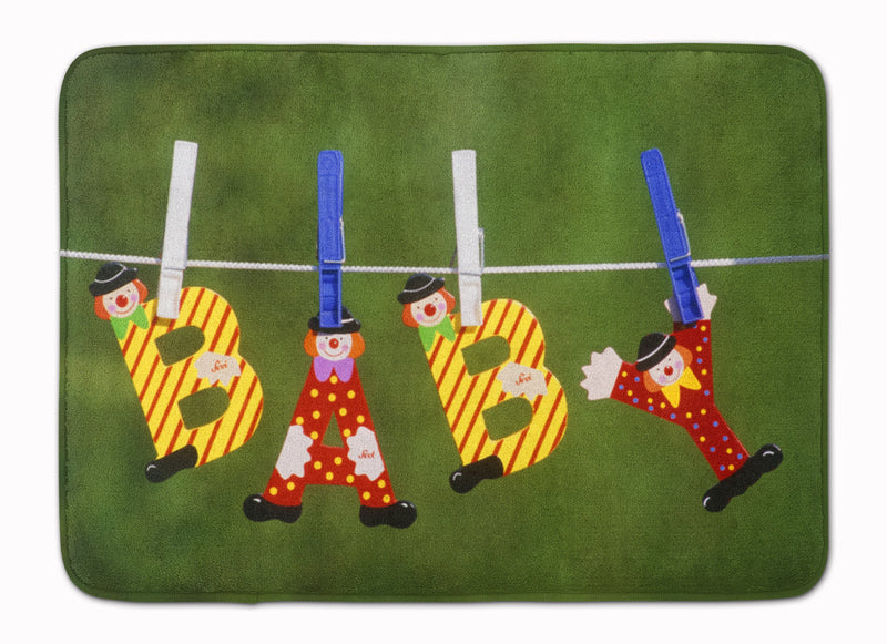 New Baby Clown Clothesline Machine Washable Memory Foam Mat APH5091RUG