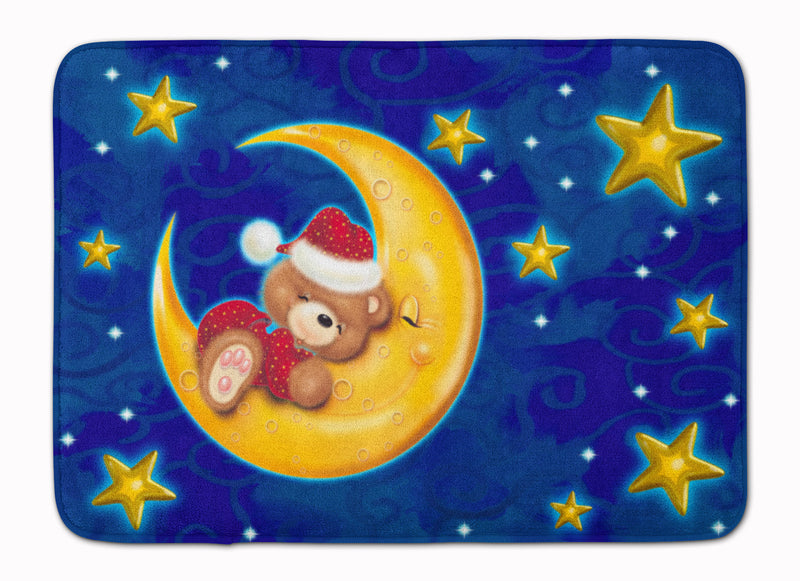 Bear Sleeping in the Moon and Stars Machine Washable Memory Foam Mat APH514BRUG