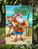 Beach Christmas Santa Claus Island Time Garden Flag – Decorative Outdoor Yard Flag APH5151GF