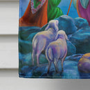 The Shepherds and Angels Appeared House Flag 28x40 Porch Sleeve Pole Decorative Outside Yard Banner Artwork Wall Hanging, Polyester