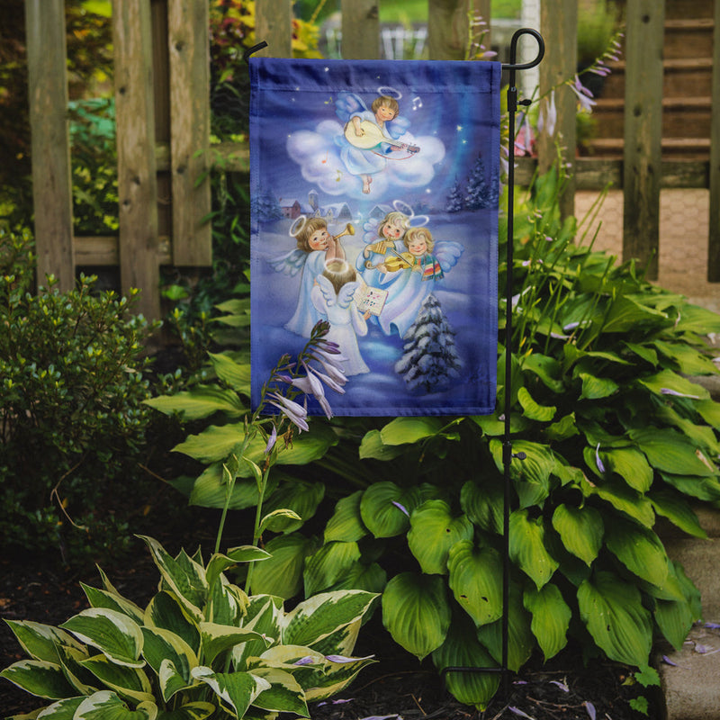 Angels around the Tree Garden Flag – Decorative Outdoor Yard Flag APH6028GF