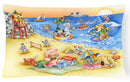 Animals Swimming at the Beach Fabric Decorative Pillow APH6822PW1216