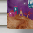 Christmas Angels in Purple House Flag 28x40 Porch Sleeve Pole Decorative Outside Yard Banner Artwork Wall Hanging, Polyester