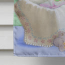 New Baby in Crib House Flag 28x40 Porch Sleeve Pole Decorative Outside Yard Banner Artwork Wall Hanging, Polyester