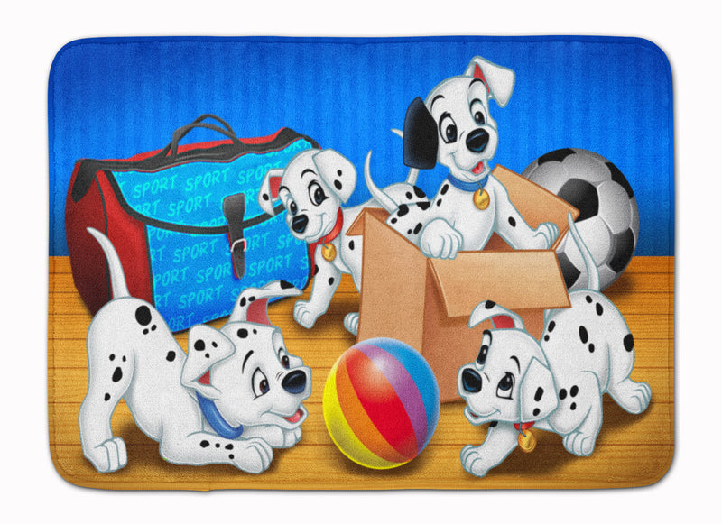 Dalmatians playing ball Machine Washable Memory Foam Mat APH9058RUG