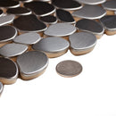 Pebble Gray 12x12 Polished Multi-shaped Metal Mosaic Tile (5 pack, 5.17 sq ft/case) by Apollo Tile