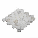 5-Pack Gray 12-in x 12-in Honed Natural Stone Honeycomb Marble Look Floor and Wall Tile