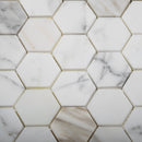 5-Pack Gray 12-in x 12-in Honed Natural Stone Honeycomb Marble Look Floor and Wall Tile - Sample