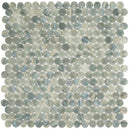 Glacier Gray 12x12 Penny Round Glossy Glass Mosaic Tile (10 pack, 10.34 sq ft/case) - Sample