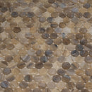Beige 12x12 Glossy Penny Round Glass Mosaic Tile (10 pack, 10.34 sq ft/case)