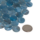 Blue 12x12 Glossy Penny Round Glass Mosaic Tile (10 pack, 10.34 sq ft/case)