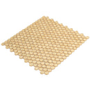 Gold 12x12 Glossy Penny Round Glass Mosaic Tile (10 pack, 10.34 sq ft/case)