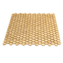 Gold 12x12 Glossy Penny Round Glass Mosaic Tile (10 pack, 10.34 sq ft/case)