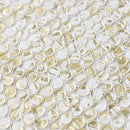 White Gold 12x12 Glossy Penny Round Glass Mosaic Tile (10 pack, 10.34 sq ft/case) - Sample