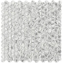 Silver 12x12 Glossy Penny Round Glass Mosaic Tile (10 pack, 10.34 sq ft/case)