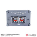 APOLLO COMMAND MODULE DUAL SWITCH PANEL - SCE to AUX by Concord Aerospace