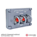 APOLLO COMMAND MODULE DUAL SWITCH PANEL - SCE to AUX by Concord Aerospace