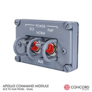 APOLLO COMMAND MODULE DUAL SWITCH PANEL - SCE to AUX by Concord Aerospace