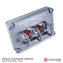 APOLLO COMMAND MODULE DUAL SWITCH PANEL - SCE to AUX by Concord Aerospace