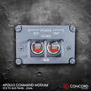 APOLLO COMMAND MODULE DUAL SWITCH PANEL - SCE to AUX by Concord Aerospace