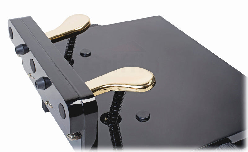 Piano Foot Pedal Extender by GRIFFIN - Dual Deluxe Extension Prop for Beginners & Kids with Una Corda & Sustain Pedal Wood Stool Bench Teaching Aid