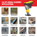 3.6HP Honda Vibratory Rammer Jumping Jack Tamper with Honda GXR120 Engine Impact Force 3,550 lbs/ft by Tomahawk Power