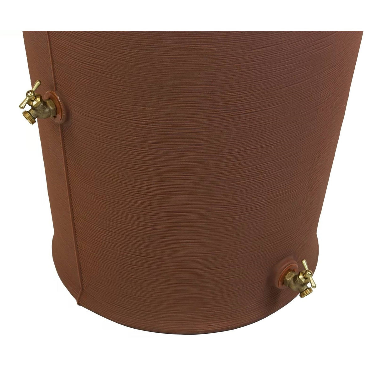 Terra Cotta 50-Gallon Plastic Urn Rain Barrel with Planter Top, photo 4 of 5