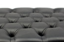 Genuine Leather Adjustable Piano Bench by GRIFFIN | Black Solid Wood Vintage Style & Heavy-Duty Ergonomic Keyboard Stool | Cushion Seat With Storage Space | Home Vanity Bench or Musicians Guitar Chair