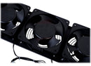 GRIFFIN Rackmount Exhaust Fan (4 PACK)- 3U Ultra-Quiet Triple Cooling Fans to Keep Studio Audio Gear Cool - Rack Mount for Network IT Server Rails with Temperature Control Panel Cabinet