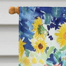 Sunflowers by Roy Avis House Flag 28x40 Porch Sleeve Pole Decorative Outside Yard Banner Artwork Wall Hanging, Polyester