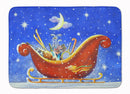 Christmas Santa's Sleigh by Roy Avis Memory Foam Kitchen Mat Machine Washable Anti-Fatigue Cushion Comfort Bath or Kitchen Rug