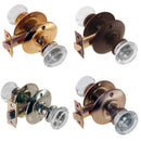Round Glass Doorknob Set with Large Rosette by Restoration Supplies