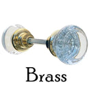 Glass Door Knob Pair, Elegant & Simple by Restoration Supplies