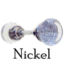 Glass Door Knob Pair, Elegant & Simple by Restoration Supplies
