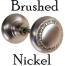 Solid Door Knobs with Egg & Dart Design by Restoration Supplies