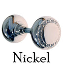 Solid Door Knobs with Egg & Dart Design by Restoration Supplies