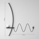 2-Pack Modern Orb Arc Wall Lamp