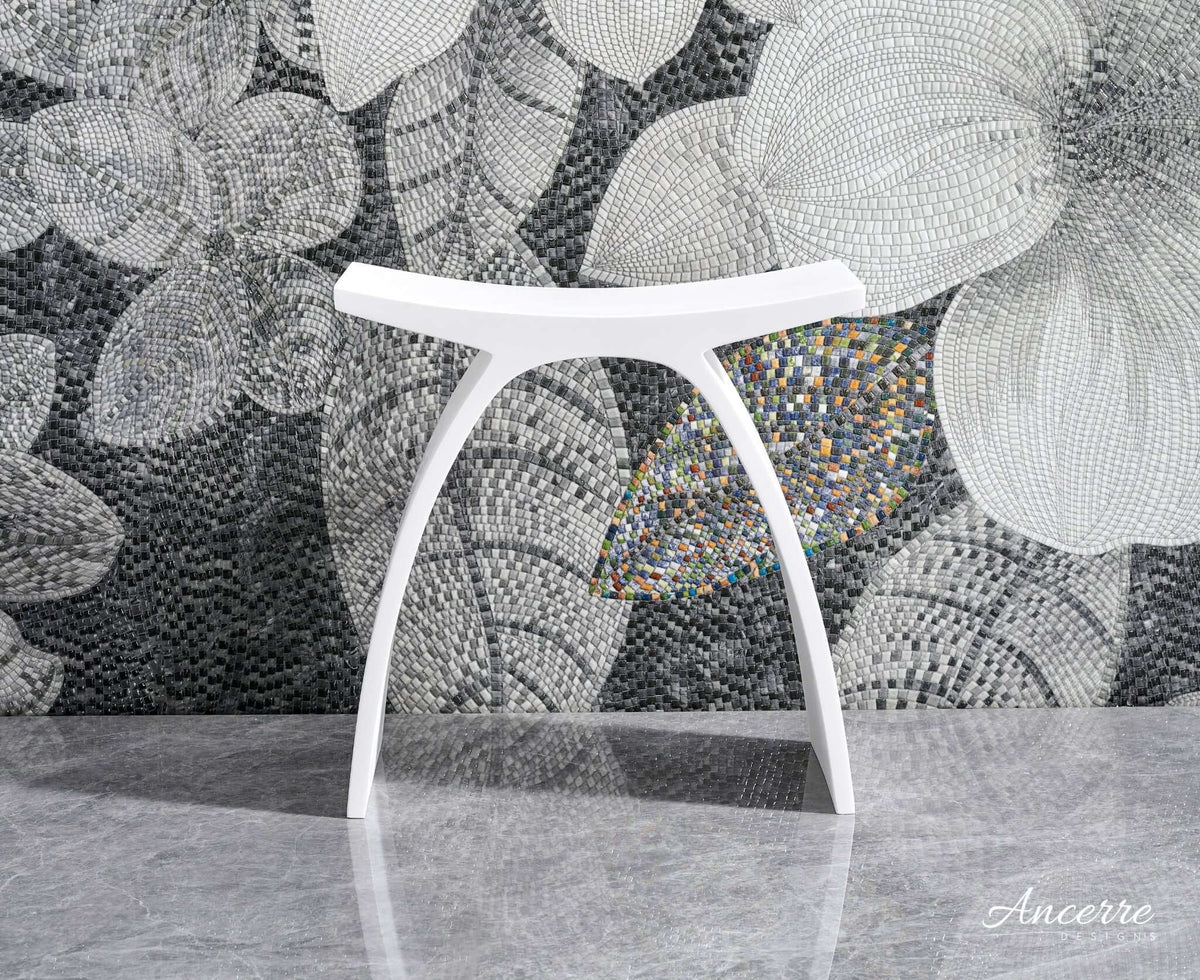ARCSTONE 14"  Freestanding Solid Surface Bathstool, photo 5 of 5