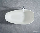 Arden 59” Freestanding Solid Surface Bathtub