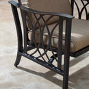 Aluminum Deep Seating Rocking Club Chairs in Antique Copper (set of 4)