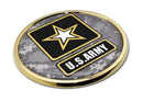 Army Camo Gold Car Emblem by Flagman of America