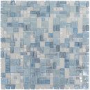 Light Blue 12x12 Glossy Square Glass Mosaic Tile (10 pack, 10.85 sq ft/case)