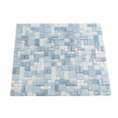 Light Blue 12x12 Glossy Square Glass Mosaic Tile (10 pack, 10.85 sq ft/case)