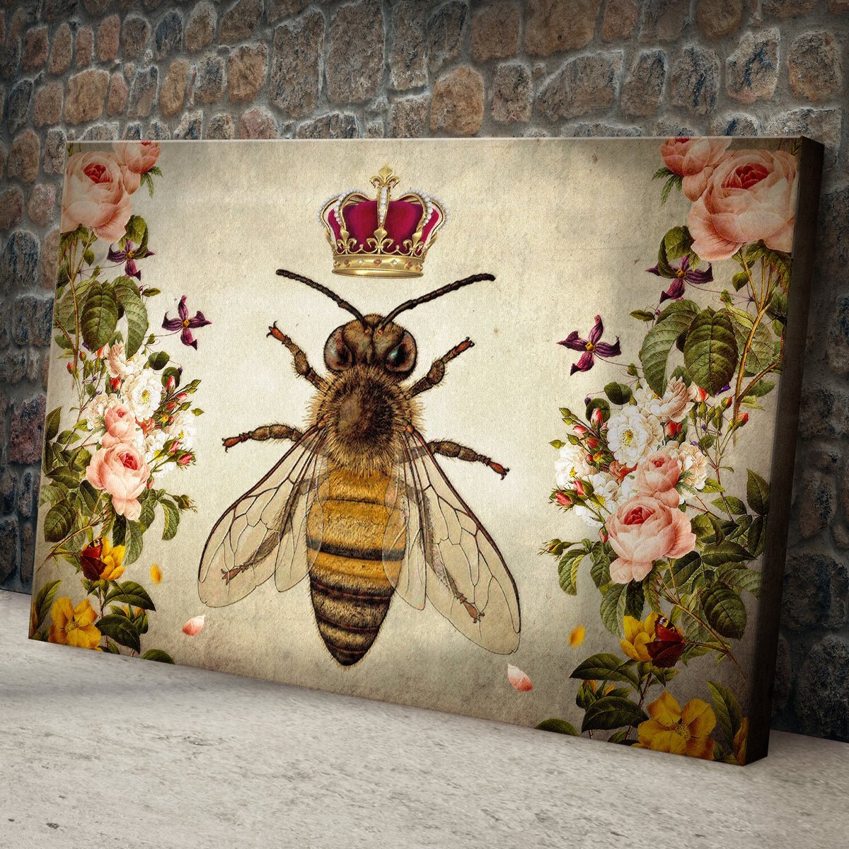 Hail Queen Bee Canvas Wall Art, photo 2 of 7