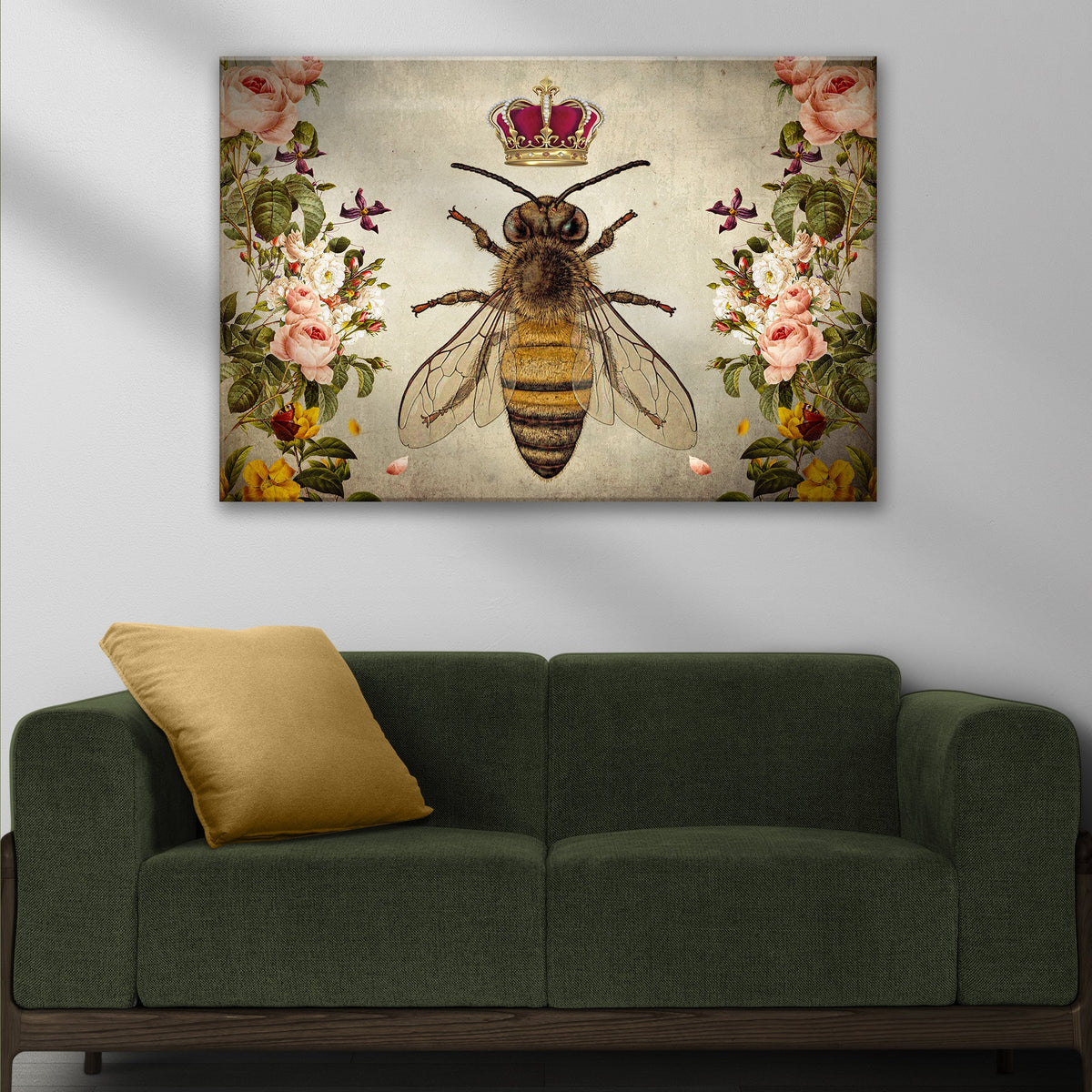 Hail Queen Bee Canvas Wall Art, photo 3 of 7