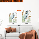 Upgrade Your 18x12 Inches 'Heron In The Reeds' Canvas To 24x16 Inches