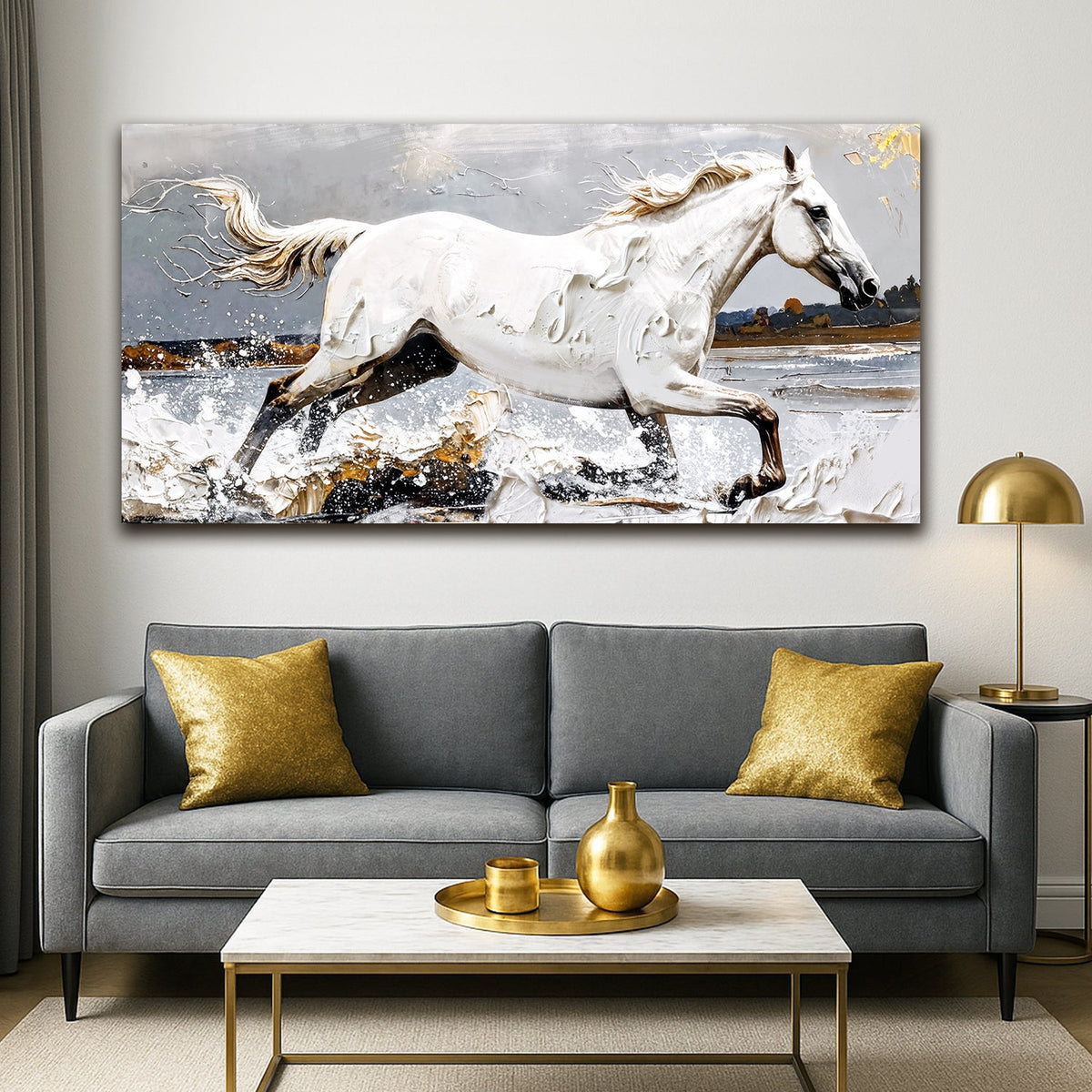 Modern Abstract Horse Wall Art, photo 5 of 10